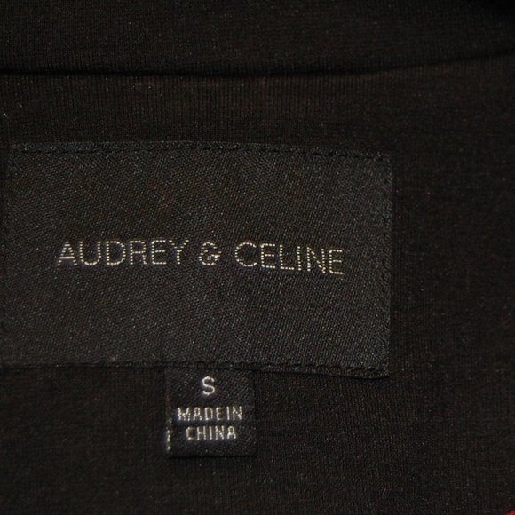 Audrey & Celine Black Women's 1 Button Blazer Size Small - Picture 9 of 11